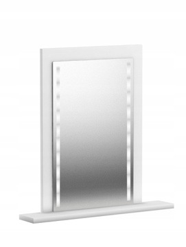 LUSTRO Z OŚWIETLENIEM LED BIAŁE 65x50 do makijażu