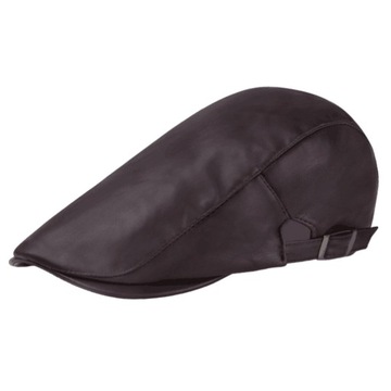 1/2/3/5 MęskieBerety w stylu vintage ze skóry PU Szykowny i stylowy beret