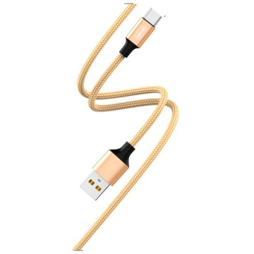 KABEL USB TYP-C NYLONOWY WZMACNIANY OPLOT SZYBKI