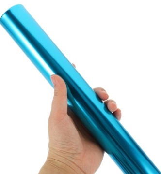 Эстафетная палочка для легкой атлетики из алюминиевого сплава, синяя, 3 шт.