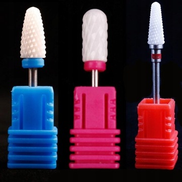 Nail Ceramic Grinding Head 3 PCs Corn Bullet