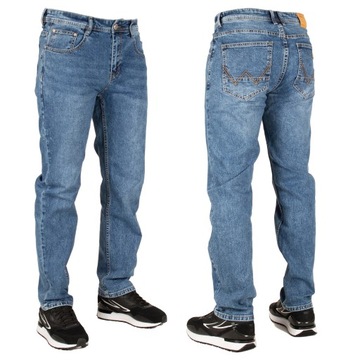 Spodnie męskie jeans W:34 86 CM L:30 niebieskie