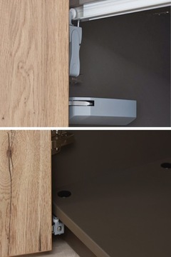 Система нажимного перемещения Hettich WingLine L, правая, белая, для складных дверей Tip-On