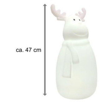 Figurka dekoracyjna świąteczna LED łoś z pilotem