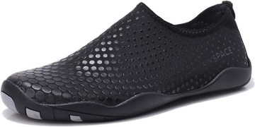 Sixspace Buty do pływania męskie na plażę joga do surfingu letnie czarne 47