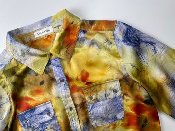 Koszula damska kolorowa wzorzysta Calvin Klein r. S