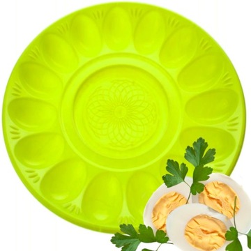 TALERZ NA JAJKA JAJA PLASTIKOWY WIELKANOC PÓŁMISEK