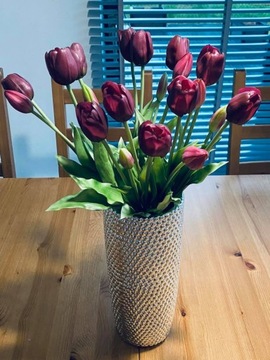 Букет тюльпанов из силиконовой резины типа ЖИВОЙ