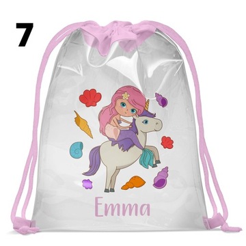 Сумка-рюкзак для бассейна с прозрачным названием