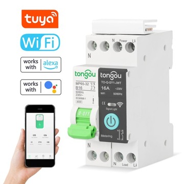 Tuya Wifi Inteligentny wyłącznik Automatyczne