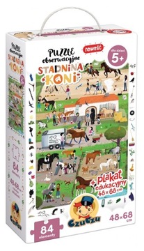 Puzzle Obserwacyjne Stadnina Koni CzuCzu 84 el. 5+