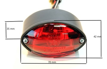 LAMPA TYLNA UNIWERSALNA MINI Pozycja ,Stop, Podświ