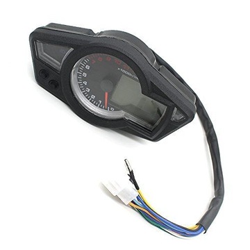 UNIWERSALNY LICZNIK CYFROWY MOTOCYKL MOTOR SKUTER QUAD LCD 11000 RPM