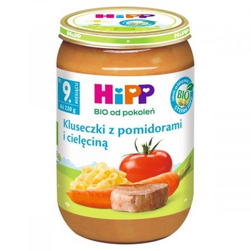HiPP Kluseczki z pomidorami i cielęciną BIO 220g