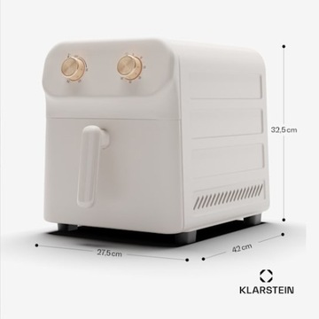 Фритюрница Klarstein AeroCrisp 9 1900 Вт 9 л в стиле ретро