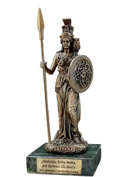 ATENA GRECKA BOGINI WOJNY MĄDROŚCI I SZTUKI FIGURKA NA MARMURZE VERONESE v