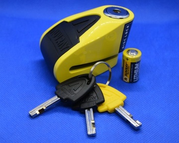 AUVRAY B-LOCK 6 ДИСКОВЫЙ ЗАМОК С ЖЕЛТОЙ СИГНАЛИЗацией