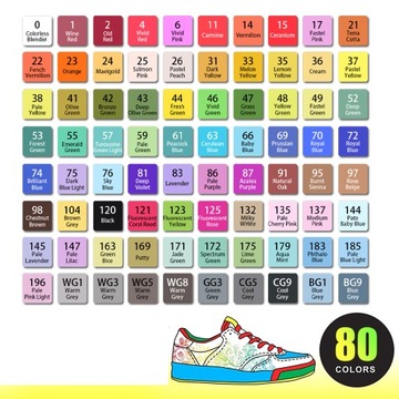 Маркеры, маркеры, маркеры, акриловые маркеры, 80 шт.