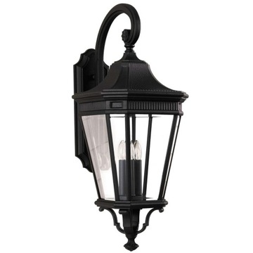 Zewnętrzna LAMPA ścienna FE-COTSLN2-L-BK Elstead FEISS ogrodowa OPRAWA elew