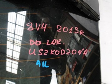 8V4 AUDI A3 SPORTBACK VÍKO KUFRU ZADNÍ ČERNÁ 2013R