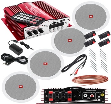 SUFITOWY ZESTAW NAGŁOŚNIENIA JBL BLUETOOTH RADIO USB SD AUX