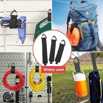 КАБЕЛЬНЫЙ ОРГАНАЙЗЕР НА РЕМЕШКЕ-ВЕЛКРО, БОЛЬШАЯ ПРОЧНАЯ ЛЕНТА, КРЮЧОК С ПРЯЖКОЙ 34 СМ 4 СМ