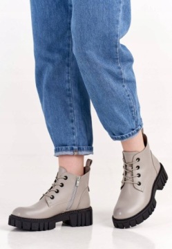 ЖЕНСКИЕ БОТИНКИ НА МОЛНИИ НА ПЛАТФОРМЕ SERGIO LEONE TR766 37