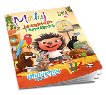 Maluj z Jeżykiem i Sprężynką Ulubieńcy kolorowanka