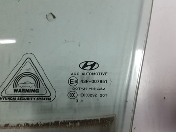 HYUNDAI IX35 13R SKLO (OKNO) DVEŘE LEVÝ PŘEDNÍ