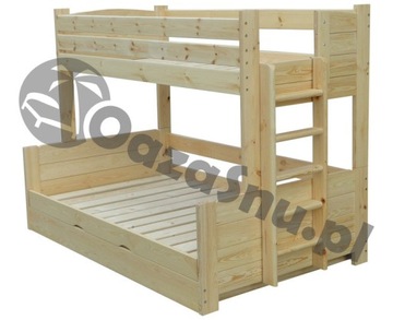 Кровать двухъярусная OMEGA 140x200 для взрослых +150кг