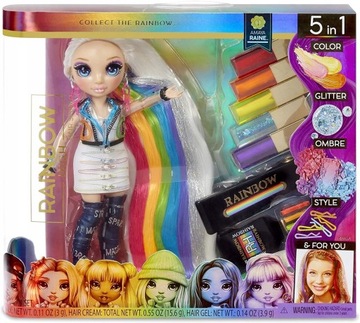 RAINBOW HIGH HAIR STUDIO Z LALKĄ AMAYA 569329 STYLIZACJA WŁOSÓW