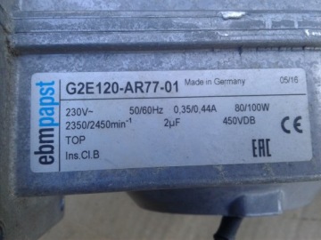 Центробежный вентилятор ebmpapst G2E120-AR77-01