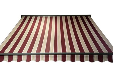 Markiza elektryczna 400x300 Bordo-Beż PREM