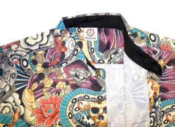 РУБАШКА МУЖСКАЯ INDIALUCIA ОРИГИНАЛ С ИНДИЙСКИМ ЦВЕТНЫМ ПРИНТОМ XXL