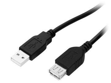 PRZEDŁUŻACZ USB 1,8m WTYK-GNIAZDO