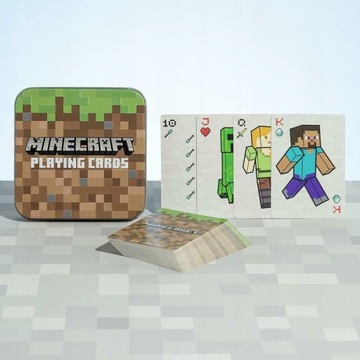 Набор карт игральных карт MINECRAFT LEGO Metal Box Original