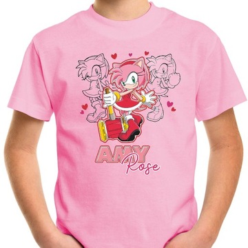 T-SHIRT KOSZULKA 128 SONIC JAKOŚĆ