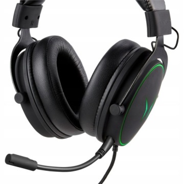 ХОРОШИЕ НАКЛОННЫЕ ИГРОВЫЕ НАУШНИКИ С МИКРОФОНОМ ERAZER, СВЕТЯЩИЕСЯ RGB
