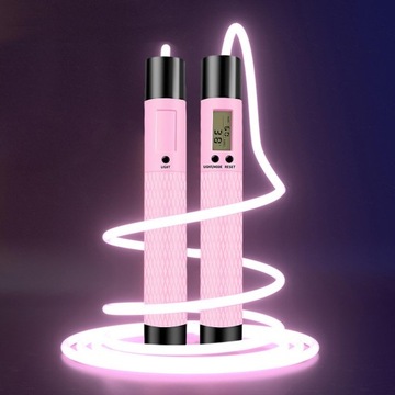 Скакалка Luminous Детская, мужская, розовая