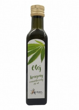 OLEJ ZIMNOTŁOCZONY KONOPNY NASION KONOPI 250 ml