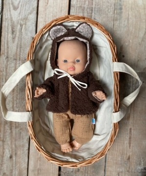 Плетеная переноска - корзина Моисей, кукольная кроватка Egmont Toys