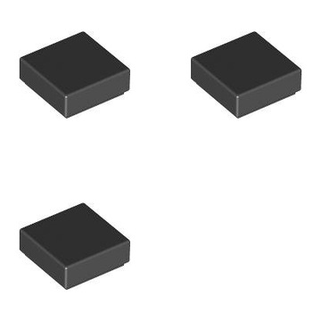 LEGO Płytka gładka 1x1 3070 307026 czarny - 3 szt