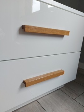 Ручка мебельная деревянная, дуб ELKA, длина 224мм, размер. 192мм ПОЛЬСКИЙ ИЗДЕЛИЕ