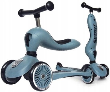 ТРЕХКОЛЕСНЫЙ СКУТЕР SCOOT & RIDE HIGHWAYKICK 1 STEEL BLUE