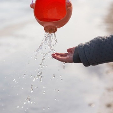 Силиконовое ведро для лейки - мятное