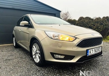 Ford Focus III Sedan Facelifting 1.0 EcoBoost 100KM 2015 Ford Focus Bezwypadkowy, Oryginalny przebieg, FV23,LeasingKredytowanie, gw, zdjęcie 2