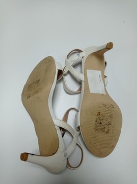 New Look białe damskie sandały na szpilce 37
