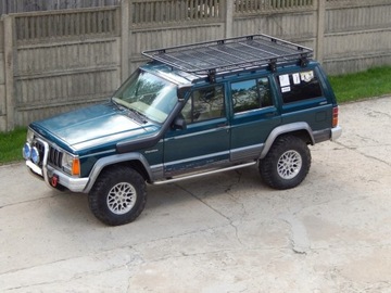 Багажник на крышу Jeep Cherokee XJ с сеткой D-G4x4, сплошная корзина на крыше