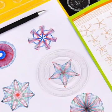 НАБОР CREATIVE SPIROGRAPH XL ДЛЯ РИСОВАНИЯ УЗОРОВ ШАБЛОНЫ РУЧКИ КАРТОЧКИ