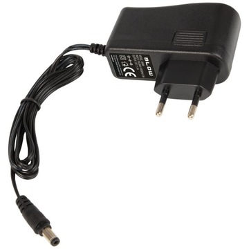 ZASILACZ IMPULSOWY 12V DC 1A WTYCZKOWY DO MONITORINGU LED 2,1/5,5 12W CCTV